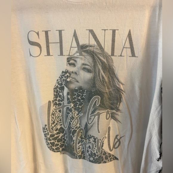 UPCYCLED one of a kind, SHANIA TWAIN Band Music T Shirt - Picture 3 of 5